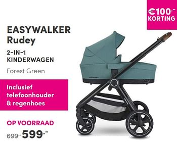 Aanbiedingen Easywalker rudey 2-in-1 kinderwagen - Easywalker - Geldig van 05/09/2021 tot 11/09/2021 bij Baby & Tiener Megastore