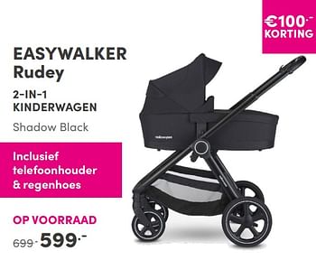 Aanbiedingen Easywalker rudey 2-in-1 kinderwagen - Easywalker - Geldig van 05/09/2021 tot 11/09/2021 bij Baby & Tiener Megastore