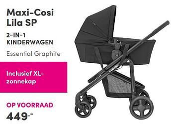 Aanbiedingen Maxi-cosi lila sp 2-in-1 kinderwagen - Maxi-cosi - Geldig van 05/09/2021 tot 11/09/2021 bij Baby & Tiener Megastore