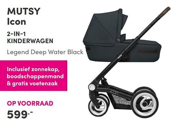 Aanbiedingen Mutsy icon 2-in-1 kinderwagen - Mutsy - Geldig van 05/09/2021 tot 11/09/2021 bij Baby & Tiener Megastore