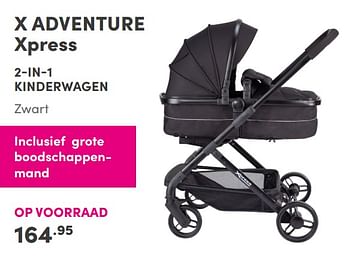 Aanbiedingen X adventure xpress 2-in-1 kinderwagen - Xadventure - Geldig van 05/09/2021 tot 11/09/2021 bij Baby & Tiener Megastore