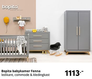 Aanbiedingen Bopita babykamer fenna - Bopita - Geldig van 05/09/2021 tot 11/09/2021 bij Baby & Tiener Megastore