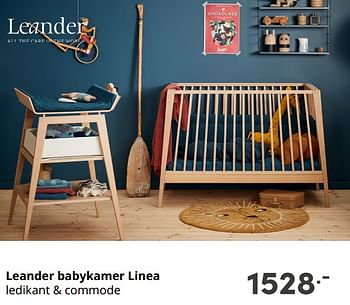 Aanbiedingen Leander babykamer linea - Leander - Geldig van 05/09/2021 tot 11/09/2021 bij Baby & Tiener Megastore