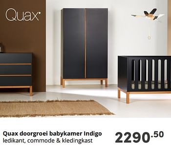 Aanbiedingen Quax doorgroei babykamer indigo - Quax - Geldig van 05/09/2021 tot 11/09/2021 bij Baby & Tiener Megastore
