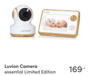 Aanbiedingen Luvion camera essential limited edition - Luvion - Geldig van 05/09/2021 tot 11/09/2021 bij Baby & Tiener Megastore