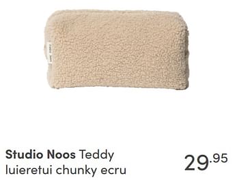 Aanbiedingen Studio noos teddy luieretui chunky ecru - Studio Noos - Geldig van 05/09/2021 tot 11/09/2021 bij Baby & Tiener Megastore