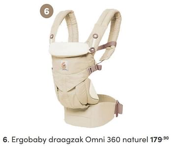 Aanbiedingen Ergobaby draagzak omni 360 naturel - ERGObaby - Geldig van 05/09/2021 tot 11/09/2021 bij Baby & Tiener Megastore