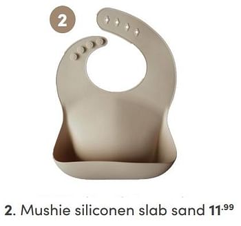 Aanbiedingen Mushie siliconen slab sand - Mushie - Geldig van 05/09/2021 tot 11/09/2021 bij Baby & Tiener Megastore