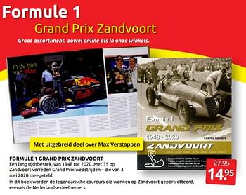 Aanbiedingen Formule 1 grand prix zandvoort - Huismerk - Boekenvoordeel - Geldig van 03/09/2021 tot 11/09/2021 bij Boekenvoordeel