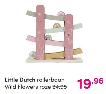 Aanbiedingen Little dutch rollerbaan wild flowers roze - Little Dutch - Geldig van 05/09/2021 tot 11/09/2021 bij Baby & Tiener Megastore