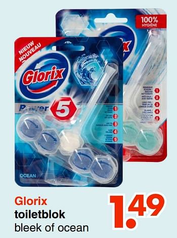 Aanbiedingen Glorix toiletblok - Glorix - Geldig van 30/08/2021 tot 11/09/2021 bij Wibra