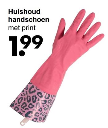 Aanbiedingen Huishoud handschoen - Huismerk - Wibra - Geldig van 30/08/2021 tot 11/09/2021 bij Wibra