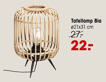 Aanbiedingen Tafellamp bia - Huismerk - Kwantum - Geldig van 20/09/2021 tot 03/10/2021 bij Kwantum