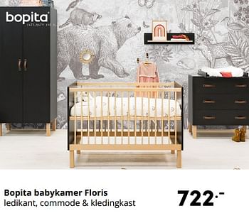 Aanbiedingen Bopita babykamer floris - Bopita - Geldig van 12/09/2021 tot 18/09/2021 bij Baby & Tiener Megastore