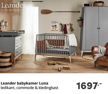 Aanbiedingen Leander babykamer luna - Leander - Geldig van 12/09/2021 tot 18/09/2021 bij Baby & Tiener Megastore