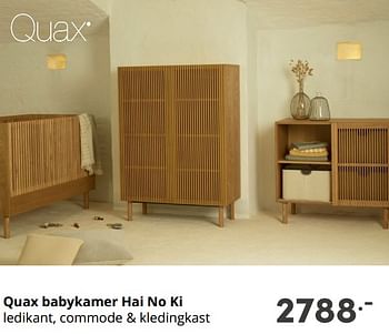 Aanbiedingen Quax babykamer hai no ki - Quax - Geldig van 12/09/2021 tot 18/09/2021 bij Baby & Tiener Megastore