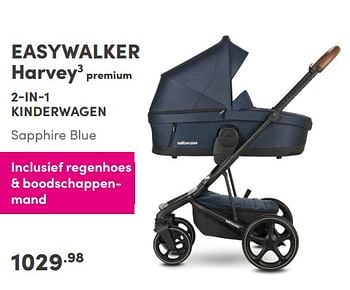 Aanbiedingen Easywalker harvey3 premium 2-in-1 kinderwagen sapphire blue - Easywalker - Geldig van 12/09/2021 tot 18/09/2021 bij Baby & Tiener Megastore