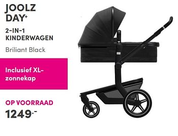 Aanbiedingen Joolz day+ 2-in-1 kinderwagen briliant black - Joolz - Geldig van 12/09/2021 tot 18/09/2021 bij Baby & Tiener Megastore