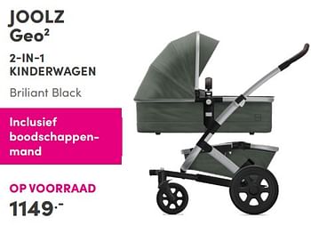 Aanbiedingen Joolz geo2 2-in-1 kinderwagen briliant black - Joolz - Geldig van 12/09/2021 tot 18/09/2021 bij Baby & Tiener Megastore