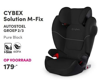 Aanbiedingen Cybex solution m-fix autostoel - Cybex - Geldig van 12/09/2021 tot 18/09/2021 bij Baby & Tiener Megastore