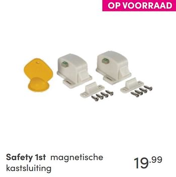 Aanbiedingen Safety 1st magnetische kastsluiting - Safety 1st - Geldig van 12/09/2021 tot 18/09/2021 bij Baby & Tiener Megastore