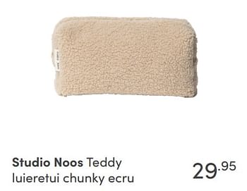 Aanbiedingen Studio noos teddy luieretui chunky ecru - Studio Noos - Geldig van 12/09/2021 tot 18/09/2021 bij Baby & Tiener Megastore