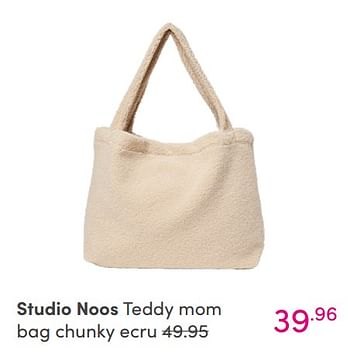 Aanbiedingen Studio noos teddy mom bag chunky ecru - Studio Noos - Geldig van 12/09/2021 tot 18/09/2021 bij Baby & Tiener Megastore