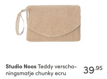 Aanbiedingen Studio noos teddy verschoningsmatje chunky ecru - Studio Noos - Geldig van 12/09/2021 tot 18/09/2021 bij Baby & Tiener Megastore