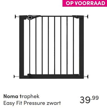 Aanbiedingen Noma traphek easy fit pressure zwart - Noma  - Geldig van 12/09/2021 tot 18/09/2021 bij Baby & Tiener Megastore