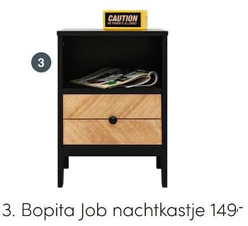 Aanbiedingen Bopita job nachtkastje - Bopita - Geldig van 12/09/2021 tot 18/09/2021 bij Baby & Tiener Megastore