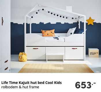 Aanbiedingen Life time kajuit hut bed cool kids - Lifetime - Geldig van 12/09/2021 tot 18/09/2021 bij Baby & Tiener Megastore
