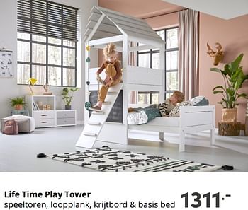 Aanbiedingen Life time play tower - Lifetime - Geldig van 12/09/2021 tot 18/09/2021 bij Baby & Tiener Megastore