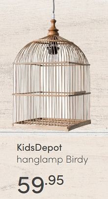 Aanbiedingen Kidsdepot hanglamp birdy - KidsDepot  - Geldig van 12/09/2021 tot 18/09/2021 bij Baby & Tiener Megastore