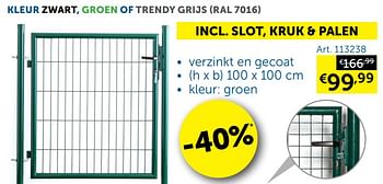 Aanbiedingen Kleur zwart, groen of trendy grijs - Geldig van 21/09/2021 tot 19/10/2021 bij Zelfbouwmarkt