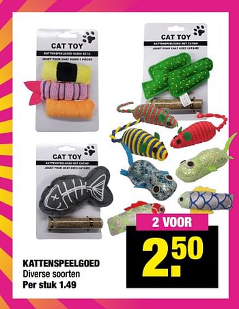 Aanbiedingen Kattenspeelgoed - Cat Toy - Geldig van 13/09/2021 tot 26/09/2021 bij Big Bazar
