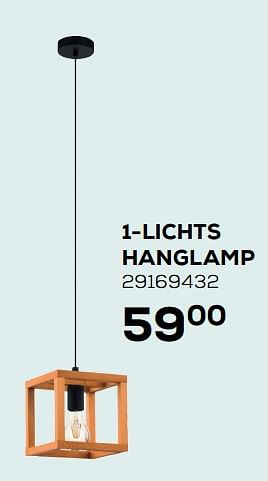 Aanbiedingen 1-lichts hanglamp - Eglo - Geldig van 14/09/2021 tot 12/10/2021 bij Supra Bazar