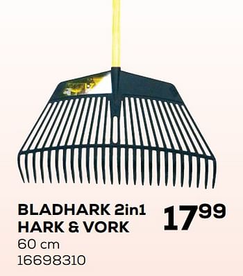 Aanbiedingen Bladhark 2in1 hark + vork - De Pypere - Geldig van 14/09/2021 tot 12/10/2021 bij Supra Bazar