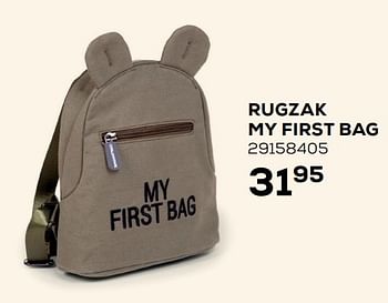 Aanbiedingen Rugzak my first bag - Childhome - Geldig van 14/09/2021 tot 12/10/2021 bij Supra Bazar