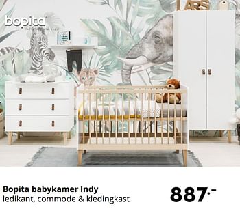Aanbiedingen Bopita babykamer indy - Bopita - Geldig van 19/09/2021 tot 25/09/2021 bij Baby & Tiener Megastore