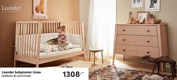 Aanbiedingen Leander babykamer linea - Leander - Geldig van 19/09/2021 tot 25/09/2021 bij Baby & Tiener Megastore