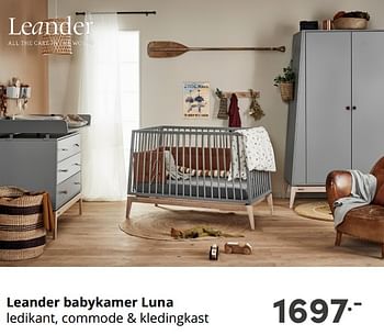 Aanbiedingen Leander babykamer luna - Leander - Geldig van 19/09/2021 tot 25/09/2021 bij Baby & Tiener Megastore
