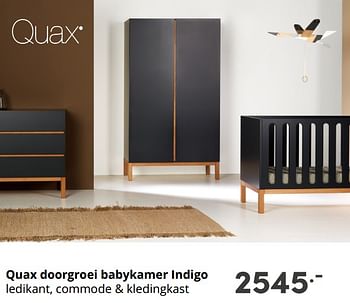 Aanbiedingen Quax doorgroei babykamer indigo - Quax - Geldig van 19/09/2021 tot 25/09/2021 bij Baby & Tiener Megastore