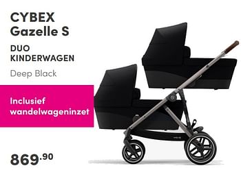 Aanbiedingen Cybex gazelle s duo kinderwagen - Cybex - Geldig van 19/09/2021 tot 25/09/2021 bij Baby & Tiener Megastore