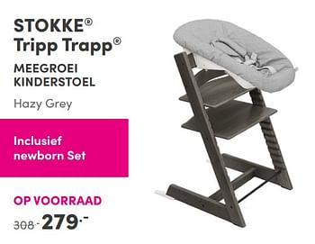 Aanbiedingen Stokke tripp trapp meegroei kinderstoel - Stokke - Geldig van 19/09/2021 tot 25/09/2021 bij Baby & Tiener Megastore