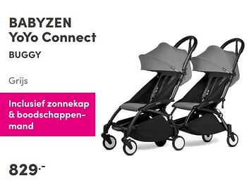 Aanbiedingen Babyzen yoyo connect buggy - Babyzen - Geldig van 19/09/2021 tot 25/09/2021 bij Baby & Tiener Megastore