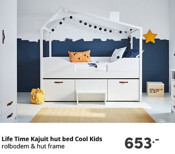 Aanbiedingen Life time kajuit hut bed cool kids - Lifetime - Geldig van 19/09/2021 tot 25/09/2021 bij Baby & Tiener Megastore