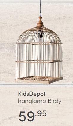 Aanbiedingen Kidsdepot hanglamp birdy - KidsDepot  - Geldig van 19/09/2021 tot 25/09/2021 bij Baby & Tiener Megastore