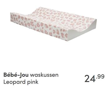 Aanbiedingen Bébé-jou waskussen leopard pink - Bebe-jou - Geldig van 19/09/2021 tot 25/09/2021 bij Baby & Tiener Megastore