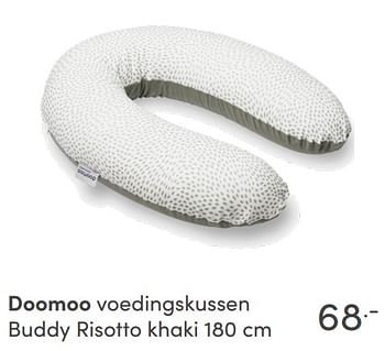 Aanbiedingen Doomoo voedingskussen buddy risotto khaki - Doomoo - Geldig van 19/09/2021 tot 25/09/2021 bij Baby & Tiener Megastore