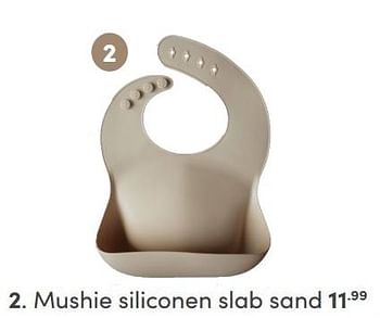 Aanbiedingen Mushie siliconen slab sand - Mushie - Geldig van 19/09/2021 tot 25/09/2021 bij Baby & Tiener Megastore